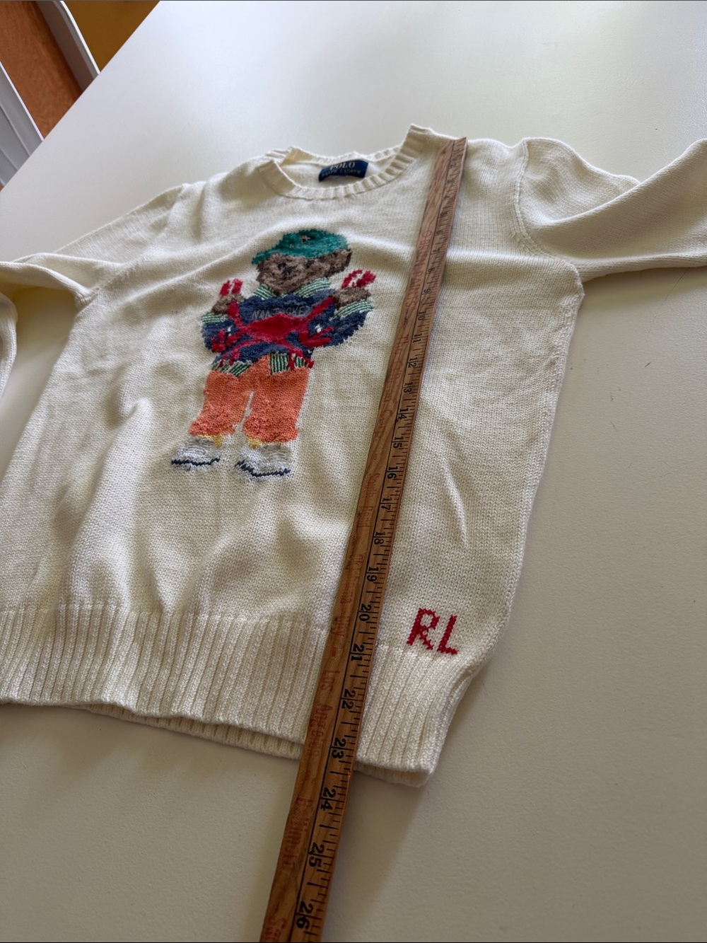 Polo Ralph Lauren Bear Nantucket Sweater. Kids L Women’s XS. Box52 - Picture 7 of 9